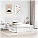 Letto con Contenitore Bianco 160 x 200 cm Legno multistrato - Foto miniatura 3
