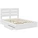 Letto con Contenitore Bianco 160 x 200 cm Legno multistrato - Foto miniatura 5