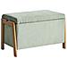 Cassapanca Edland Tessuto Verde Chiaro - Foto miniatura 2