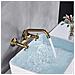 Rubinetto per lavabo da bagno, Blackswan, tipo M245, modello bronzo antico, misura 26 cm - Foto miniatura 3