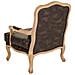 Poltrona In Legno Imbottita Marrone 64x72x92h - Foto miniatura 5