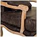 Poltrona In Legno Imbottita Marrone 64x72x92h - Foto miniatura 6