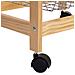 Carrello Cucina In Legno, 47x37x79h Cm, Marrone Chiaro - Foto miniatura 8