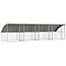 Cuccia per cani 4 pcs Argento 8 x 2 x 2 m Acciaio zincato - Foto miniatura 1
