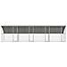 Cuccia per cani 4 pcs Argento 8 x 2 x 2 m Acciaio zincato - Foto miniatura 4