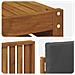 Set divani 8 pcs Naturale e Antracite Legno di Acacia Massello - Foto miniatura 8