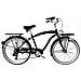 Bici Alluminio Da Uomo Misura 26 City Bike Bicicletta Beach Cruiser Stile Americano Cambio 7v Completa Di Accessori Luci A Led - 46 Nero - Foto miniatura 1