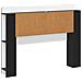 Testata del letto con archiviazione Nero Legno ingegnerizzato - Foto miniatura 5