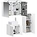 Set di mobili per il bagno 4 pcs Bianco - Foto miniatura 2