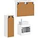 Set di mobili per il bagno 4 pcs Bianco - Foto miniatura 3
