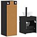Set di mobili per il bagno 2 pz Nero 33 x 34,5 x 100 cm - Foto miniatura 7