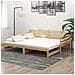 Divano Letto Estraibile in Legno Massello di Pino 2x (90x200) cm - Foto miniatura 2