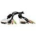 Cavo switch KVM DVI-D Dual Link USB 4 in 1 con audio e microfono 1,8 m - Foto miniatura 1