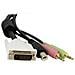 Cavo switch KVM DVI-D Dual Link USB 4 in 1 con audio e microfono 1,8 m - Foto miniatura 6