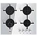 Piano Cottura GOA6423 / WH a Gas 4 Fuochi Gas Colore Bianco Serie Ambient - Foto miniatura 4