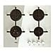 Piano Cottura GOA6423 / WH a Gas 4 Fuochi Gas Colore Bianco Serie Ambient - Foto miniatura 1