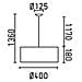Faro 68283 - Seven Lampada Sospensione Bianca 2l - Foto miniatura 8