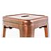 Sgabello Bar Joshua in Metallo I Sgabello Design Industriale E Scandinavian I Sgabello Senza Schienale Impilabile I Sgabello Bancone Alt. 77 CM Rame - Foto miniatura 4