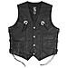 Gilet Pelle Moto Custom Chopper Stile Biker Vintage Nero M - Foto miniatura 4