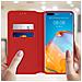 Custodia Huawei P40 Pro Portacarte Funzione Supporto Similpelle Liscia Rosso - Foto miniatura 3