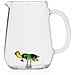 Brocca Tartaruga Verde in Vetro Borosilicato Dimensioni h 18 x Ø 13 cm Capacità 170 cl - Animal Farm - Foto miniatura 1