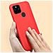 Cover Silicone Google Pixel 5 Semi-rigida Opaca Soft Touch Rosso - Foto miniatura 4