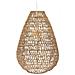 Lampada A Sospensione In Metallo E Carta - H 55 Cm - Beige - Foto miniatura 1