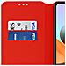 Custodia Xiaomi Redmi Note 10 Pro Portacarte Funzione Supporto Similpelle Rosso - Foto miniatura 2