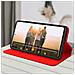 Custodia Xiaomi Redmi Note 10 Pro Portacarte Funzione Supporto Similpelle Rosso - Foto miniatura 3
