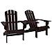 Sedie da Giardino Adirondack con Tavolino Legno Abete Marrone - Foto miniatura 1