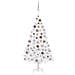 Set Albero Natale Artificiale con LED Palline Bianco 120cm PVC - Foto miniatura 1