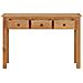 Tavolo Da Trucco 110x40x75 Cm In Legno Massello Di Rovere - Foto miniatura 3