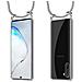 Catena Di Telefoni Cellulari Compatibile Con Samsung Galaxy Note 10 In Grigio Argento - Coperchio Protettivo In Silicone Con Anelli D'argento, Cinturino In Corda E Custodia Staccabile - Foto miniatura 8