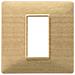 Placca 1 Posto Per Scatola Tonda Plana Colore Oro Opaco - 14641.25 - Foto miniatura 1
