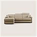 Amber Divano Letto Angolare In Tessuto Smacchiabile T05 Beige 293 Cm Sinistro (mat. 160x197) - Foto miniatura 1