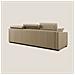 Amber Divano Letto Angolare In Tessuto Smacchiabile T05 Beige 293 Cm Sinistro (mat. 160x197) - Foto miniatura 4