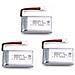 3 Pezzi Batteria Lipo Ricaricabile 3.7v, 500mah Lipo Per Rc Droni Quadricotteri Syma X5 X5c X5sc X5sw, Cheerson Cx-30w, Skytech M68, Wltoys F949 - Foto miniatura 1