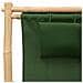 Sedia a Sdraio in Bambù e Tela Verde - Foto miniatura 7