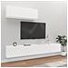 Set Mobili Porta TV 3 pz Bianco in Legno Multistrato - Foto miniatura 1