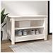 Scarpiera Bianca 70x38x45,5 Cm In Legno Massello Di Pino - Foto miniatura 1