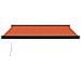 Tenda Retrattile Arancione E Marrone 3x2,5m Tessuto E Alluminio - Foto miniatura 3