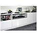 Mobile Porta Tv Orazio, Credenza Bassa Da Soggiorno, Base Porta Tv, 100% Made In Italy, Cm 260x41h46, Bianco Lucido - Foto miniatura 4