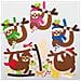 Ax574 Kit Di Decorazioni Per Albero Di Natale Mix & Match Con Bradipo - Confezione Da 8, Perfetto Per Progetti Di Arte E Artigianato Per Bambini, Ideale Per Compiti Della Scuola Domenicale, Attività Di Gruppo Artigianali E Bricolage Domestico - Foto miniatura 1