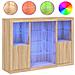 Credenze Con Luci Led 3 Pz Rovere Sonoma In Legno Multistrato - Foto miniatura 2