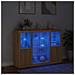 Credenze Con Luci Led 3 Pz Rovere Sonoma In Legno Multistrato - Foto miniatura 3