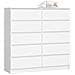 Cassettiera K120, 10 cassetti, 120x40x121 cm, Colore Bianco - Foto miniatura 1