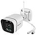 Telecamera Wifi Da Esterno Con Faretti E Sirena - V5p Bianco - Foto miniatura 5