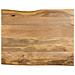Piano Per Tavolo 90x80x2,5cm Bordi Vivi In Legno Massello Mango - Foto miniatura 1