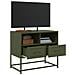Mobile Tv Verde Oliva 68x39x60,5 Cm In Acciaio - Foto miniatura 4