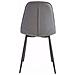 Luna Set Di 4 Sedie Da Pranzo Imbottite In Pu Grigio - Foto miniatura 4